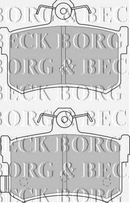 BORG & BECK bbp1482 -  Комплект тормозных колодок, дисковый тормоз